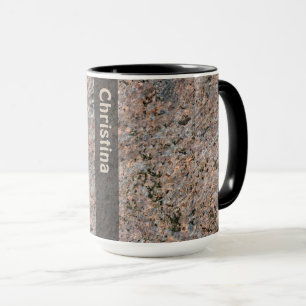Geology Rock Texture with Name Mug