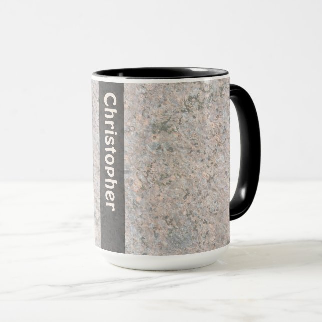 Geology Rock Texture with Name Mug (Front Right)
