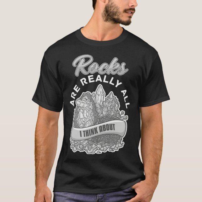 Geology Rockhounding Rock Geode Geologist Collecto T-Shirt (Front)