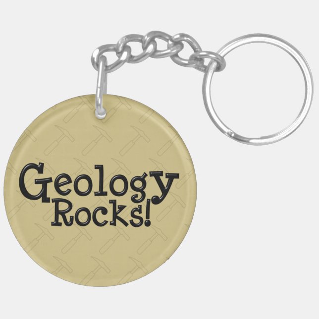 Geology Rocks! Acrylic Key Chain (Back Left)