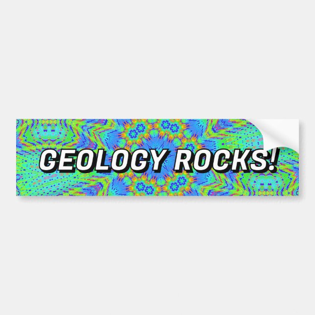 GEOLOGY ROCKS!  BUMPER STICKER (Front)