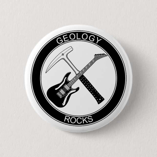 Geology Rocks Button (Front)