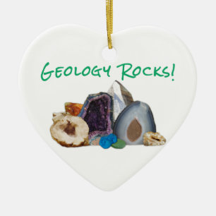Geology Rocks! Ceramic Ornament