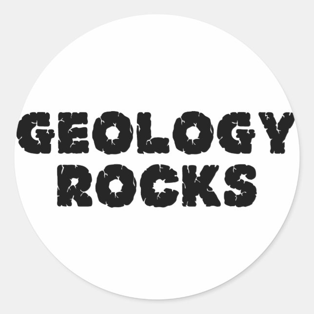 Geology Rocks Classic Round Sticker (Front)
