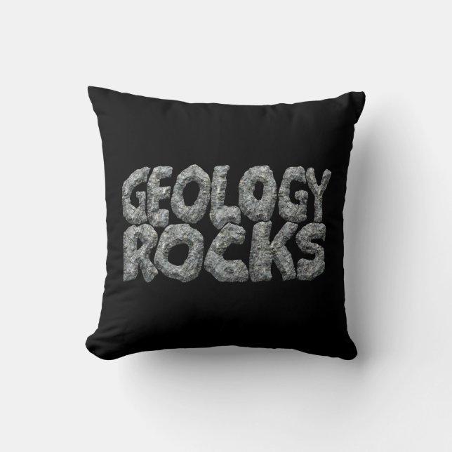 Geology Rocks - Earth Science Pun Cushion (Front)