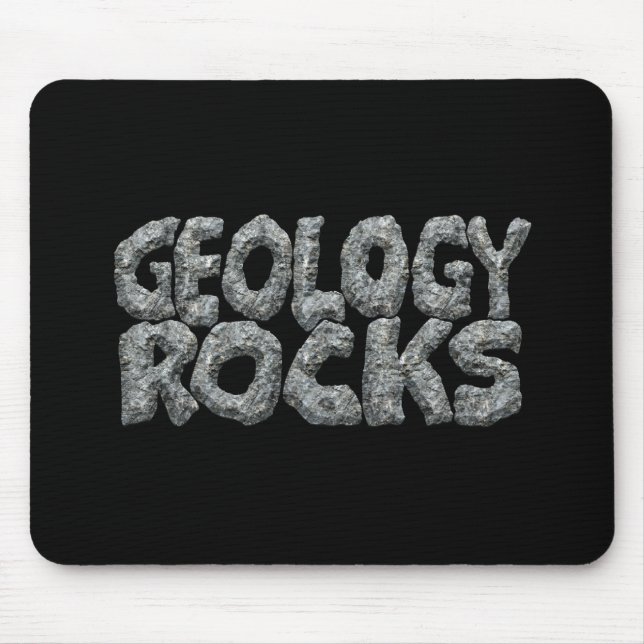 Geology Rocks - Earth Science Pun Mouse Pad (Front)