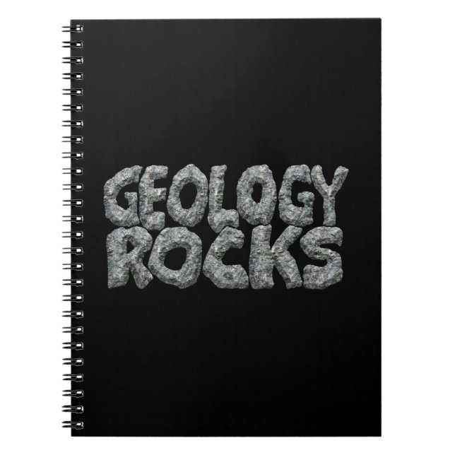Geology Rocks - Earth Science Pun Notebook (Front)