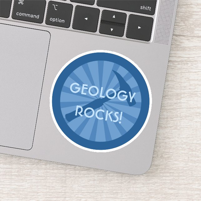 Geology Rocks! Geologist's Hammer Badge Vinyl (Detail)