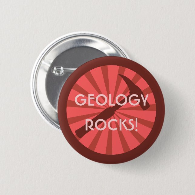 Geology Rocks! Hammer Badge (Front & Back)