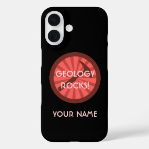 Geology Rocks! Hammer Badge iPhone 16 Case