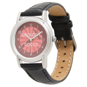 Geology Rocks! Hammer Badge Watch