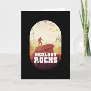 Geology Rocks Hiking Gift for Geologist Card