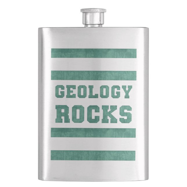 Geology Rocks! Hip Flask (Front)