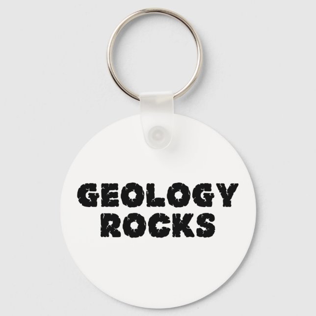 Geology Rocks Key Ring (Front)
