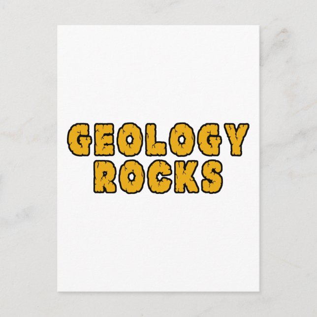 Geology Rocks Postcard (Front)