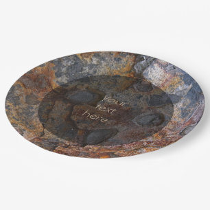 Geology Sedementary Rock Surface any Text Paper Plate