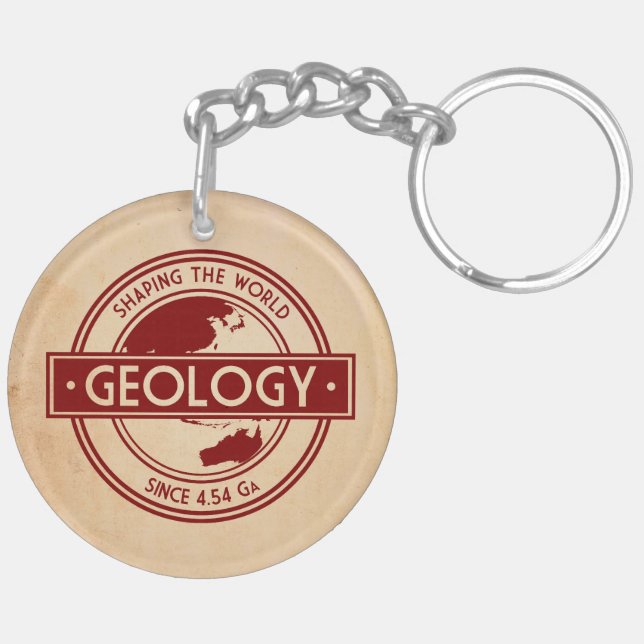 Geology- Shaping the World Logo (Asia/Australia) Key Ring (Back Left)