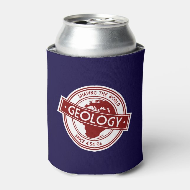 Geology- Shaping the World Logo (Europe/Africa) Can Cooler (Can Front)