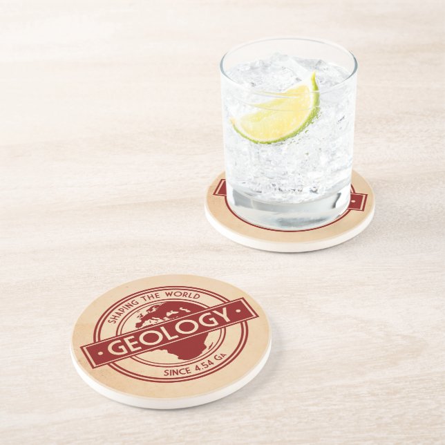 Geology- Shaping the World Logo (Europe) Coaster (Side)