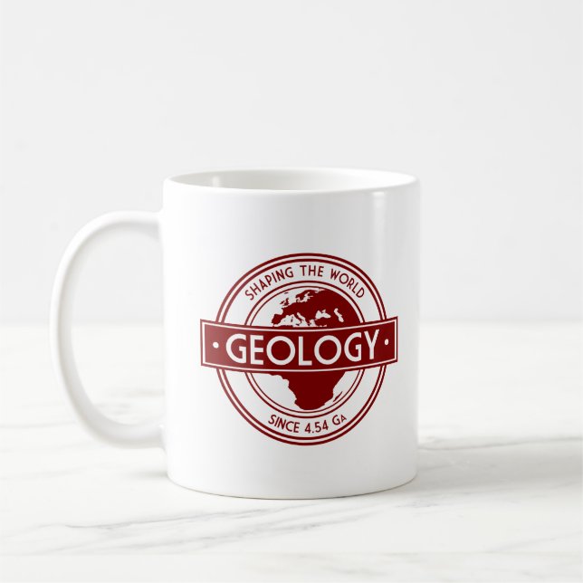 Geology- Shaping the World Logo (Europe) Coffee Mug (Left)