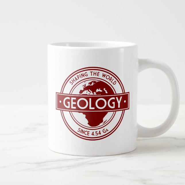 Geology- Shaping the World Logo (Europe) Large Coffee Mug (Right)