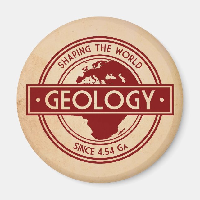 Geology- Shaping the World Logo (Europe) Magnet (Front)