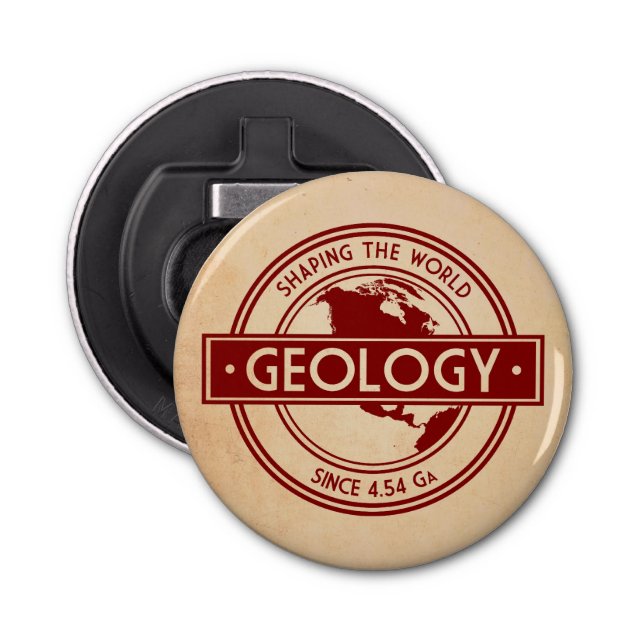 Geology- Shaping the World Logo (North America) Bottle Opener (Front)