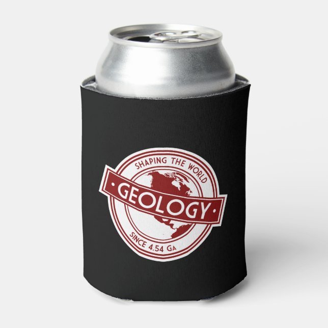 Geology- Shaping the World Logo (North America) Can Cooler (Can Front)