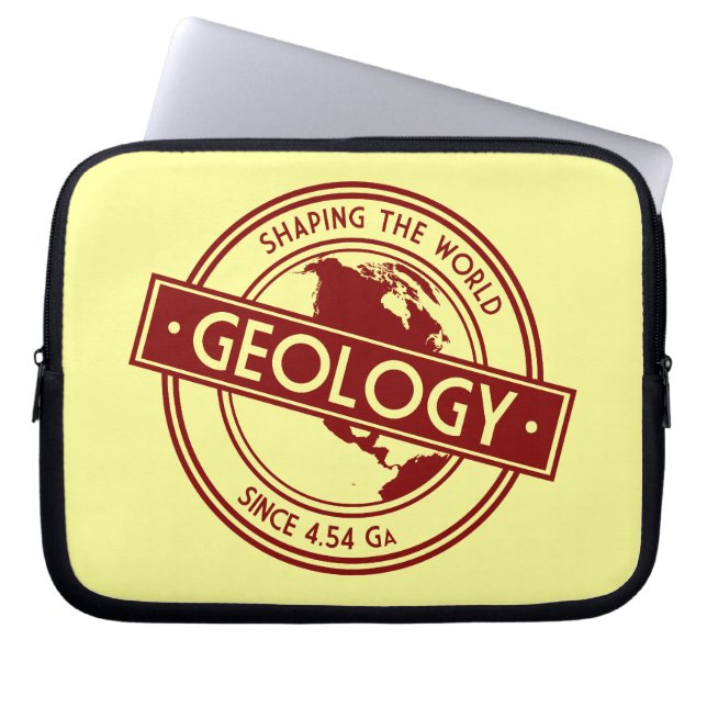 Geology- Shaping the World Logo (North America) Laptop Sleeve (Front)
