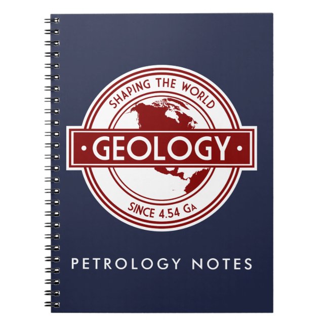 Geology- Shaping the World North America Logo Notebook (Front)