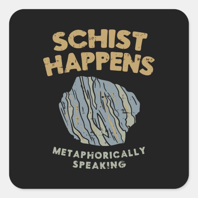 Geology Square Sticker (Front)