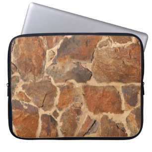 Geology Stonewall Pattern Warm Golden Laptop Sleeve
