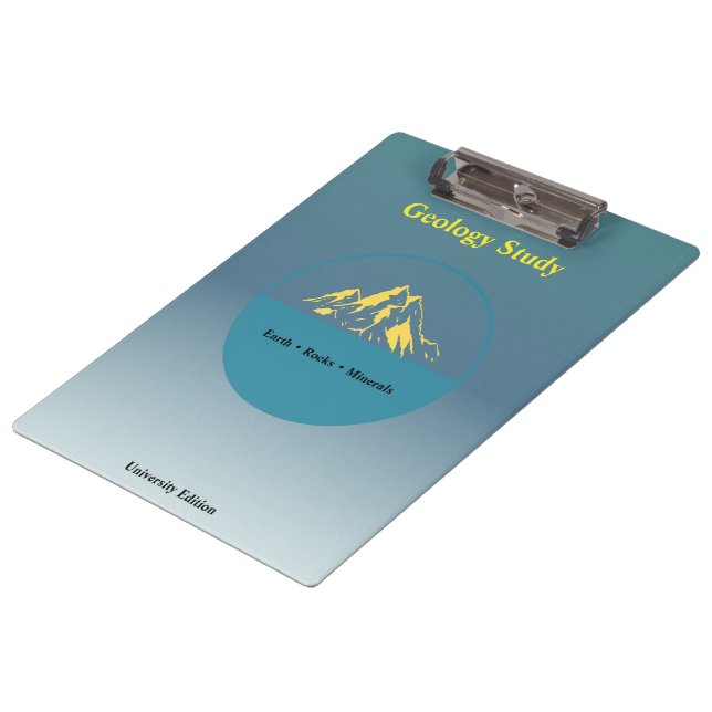 Geology Study Clipboard – Personalized (Angled)
