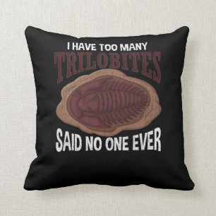 Geology Trilobites Fossil Collector Geologist Cushion