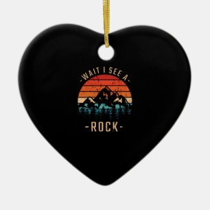 Geology - Wait I See A Rock Ceramic Ornament