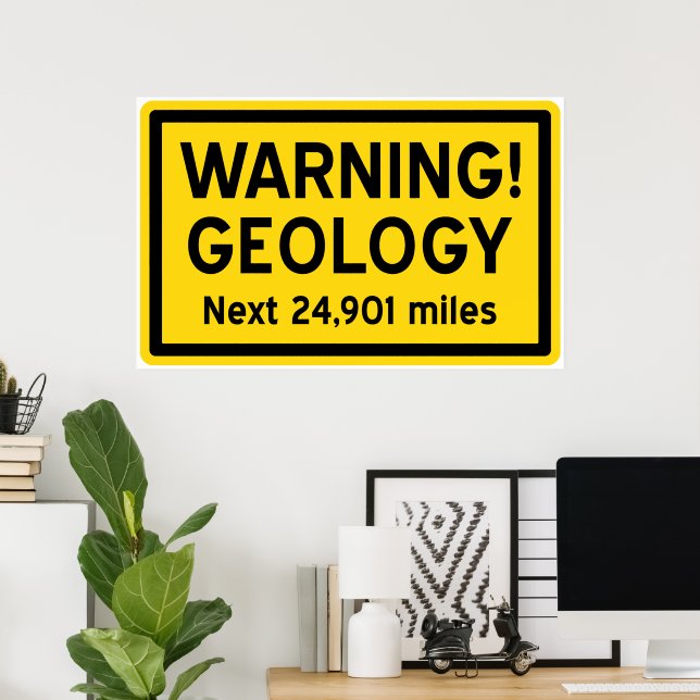 Geology Warning Sign (Home Office)
