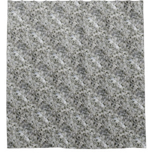 Geology White Granite Texture Shower Curtain