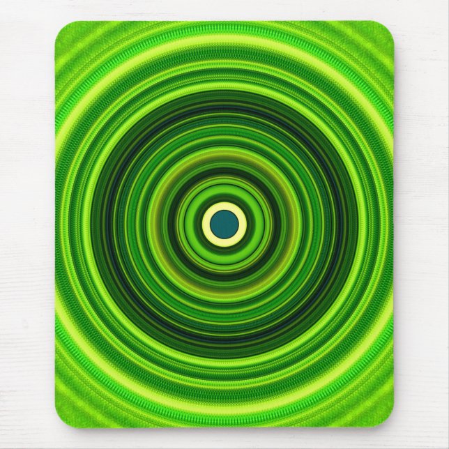 Geomagnetic Green Mandala-25436 Mouse Pad (Front)