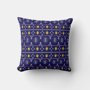 Geomatric ethnic abstract art Throw Pillow