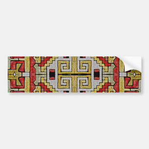 Geomethric Tribal/Ethnic Pattern Bumper Sticker