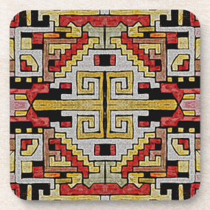 Geomethric Tribal/Ethnic Pattern Coaster