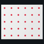 Geometic Red Polka Dots Patterns Custom White Wrapping Paper<br><div class="desc">Designed with red patterns in solid white background. You may change to any background colour as you wish. Great for birthdays,  holidays or any celebrations or events!</div>