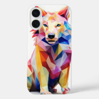 Geometical Colourful Dog