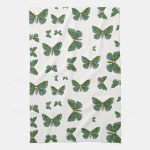 Geometra papilionaria - The Large Emerald Moth Tea Towel
