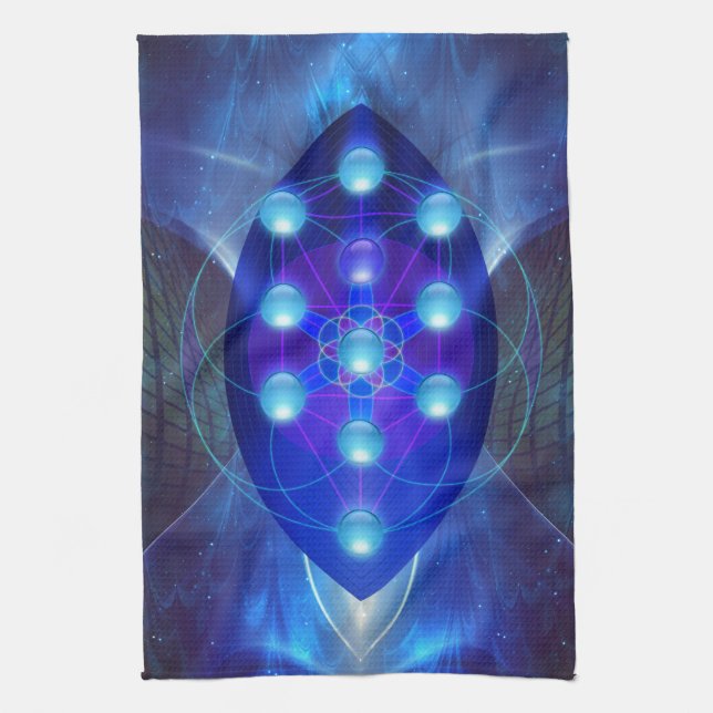 Geometree - Tree Of Life Tea Towel (Vertical)