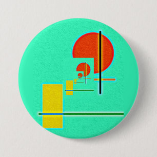 Geometri abstrakt 7.5 cm round badge