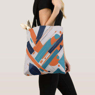Geometría atrevida tote bag