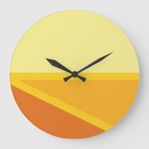 Geometria de Geomesky by Masanser Pixelat Large Clock