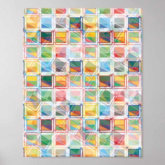 Geometria de Geomesky by Masanser Pixelat Poster (Front)