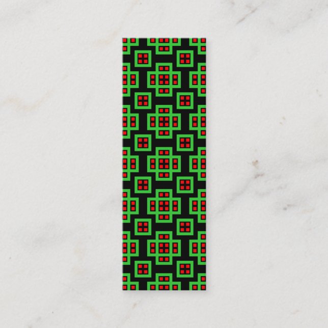 Geometric 030614 - Colours 03 Mini Business Card (Front)